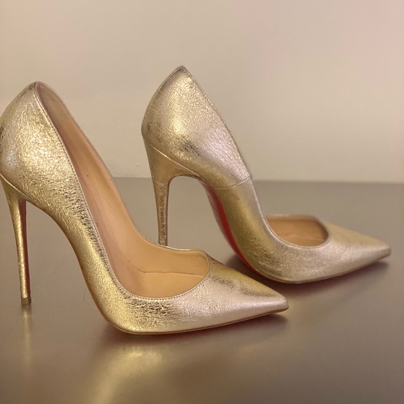 christian louboutin heels gold - Picture 2 of 7